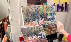 An Art Studio visit allows for conversation and bonding