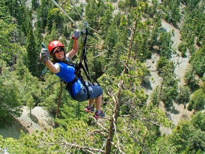 Ziplining makes for a great team building exercise