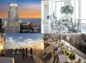 The observation deck giving a view of LA