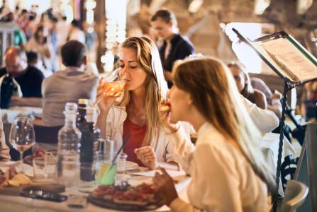 Co-workers enjoying the benefits of a food tour