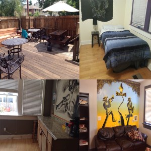 4 different images of the New Orleans residence
