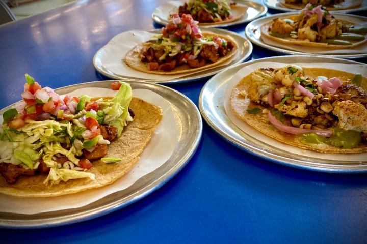 a plate of food on a table