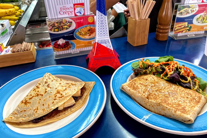a plate of food on a table