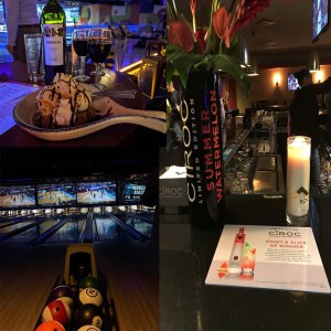 snapshots of a bowling alley