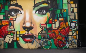 graffiti art of a woman