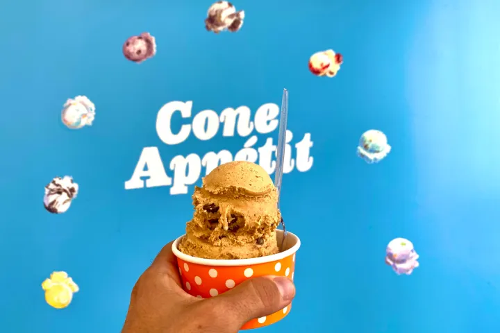 a cake made to look like a face