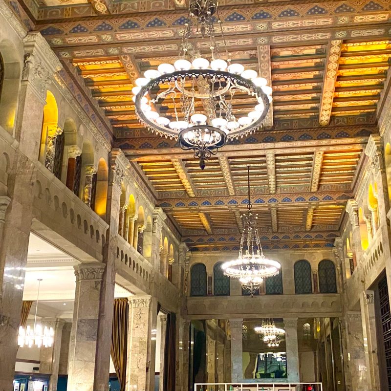 a store inside of a building