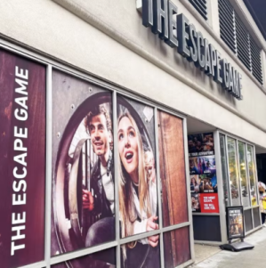the exterior of an escape room location from the street