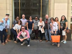 A group of people on a Sidewalk Food Tour in L.A.