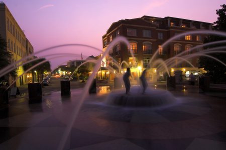 fountain in downtown charleston, South Carolina