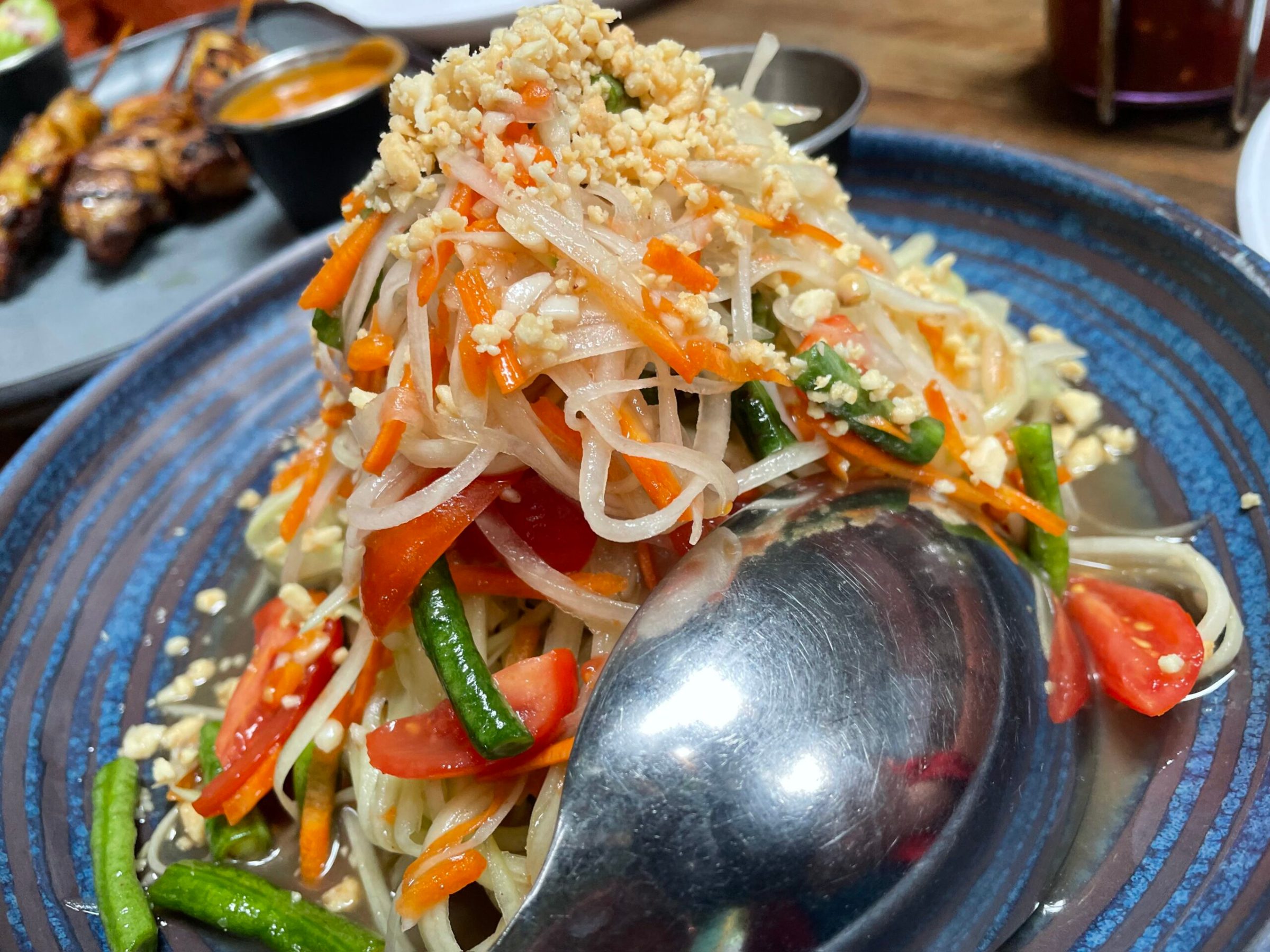 a plate of food with broccoli