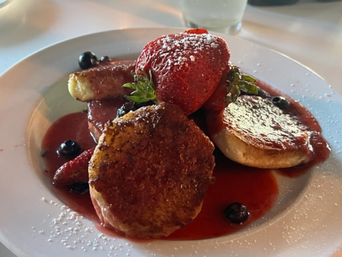 a plate of food on a table