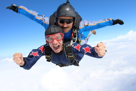 Tandem skydiving
