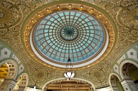 Tiffany stained glass dome