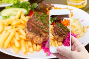 a plate of food on a table