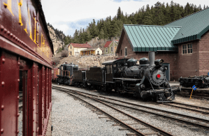 Georgetown Loop Railroad a train parked on the railroad