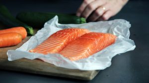 a fresh piece of fish