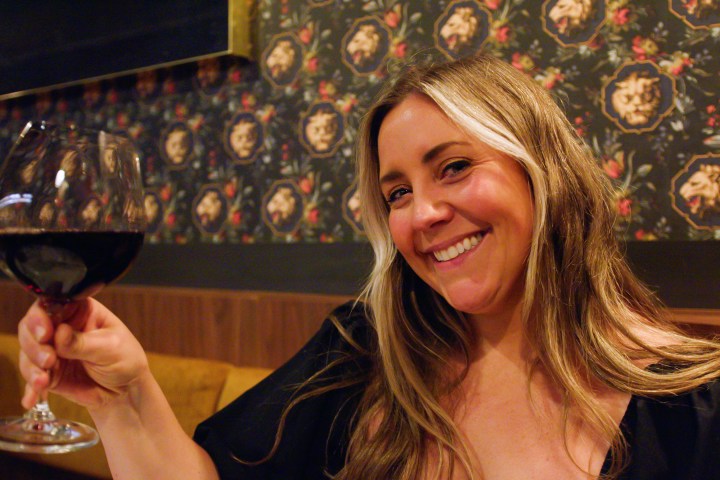 Drinking wine and having a great time at our Nashville Food Tour