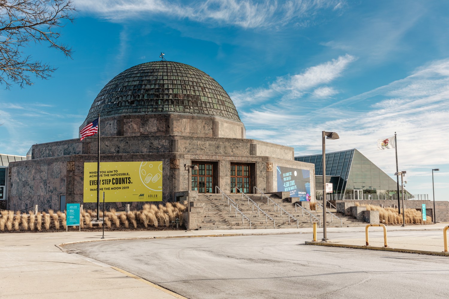 Chicago, Illinois USA - December 25, 2019: Adler Planetarium, Downtown Chicago