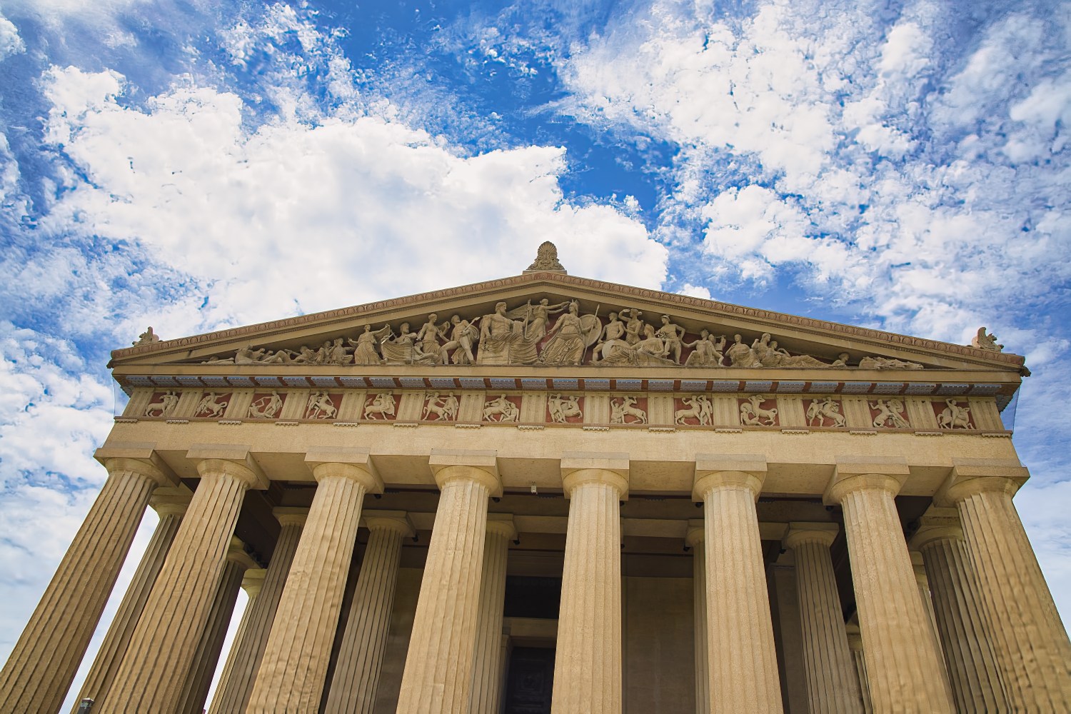 Nashville, Tennessee USA - 06-15-2024: Visiting the Parthenon museum in Centennial Park downtown Nashville