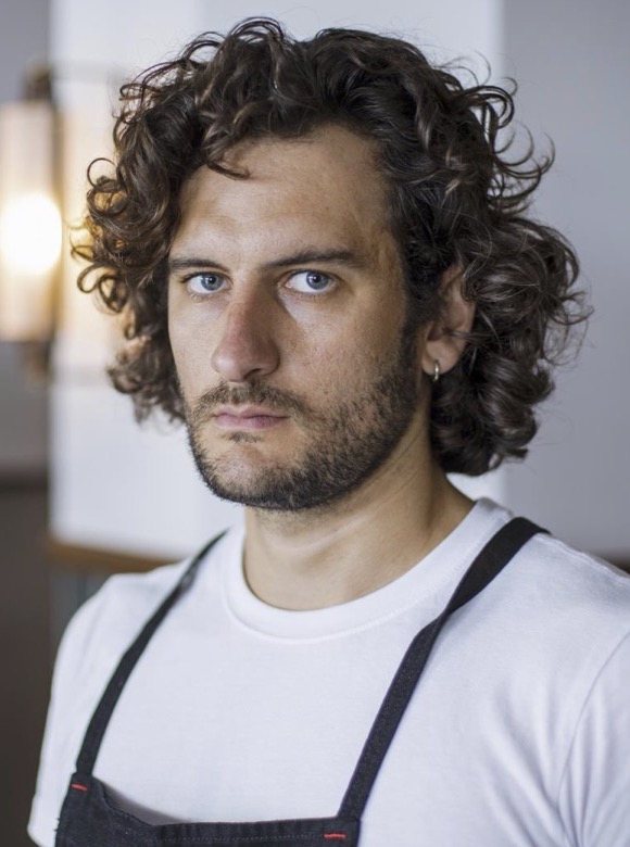 a man looking at the camera