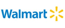 Walmart logo with blue text and yellow starburst symbol.